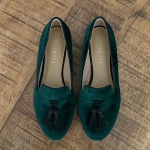 Talbots Spruce Green Ryan Tassel Loafers